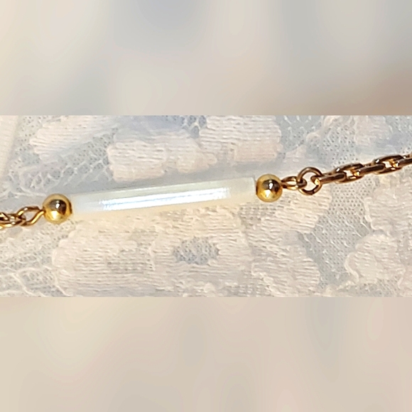 Christian Dior Ivory Tubular Bar Necklace, Dior Jewelry, Dior Necklace - Picture 4 of 9